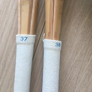 剣道 竹刀 2本セット38＆37 ほぼ新品の画像