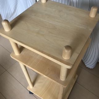 キッチンワゴン 木目調 美品の画像
