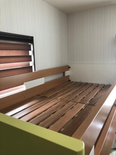 本日受け取り限定値下げ。引き出し収納付きニ段ベッドです。