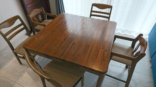 ブジモク家具 ダイニングテーブルセット