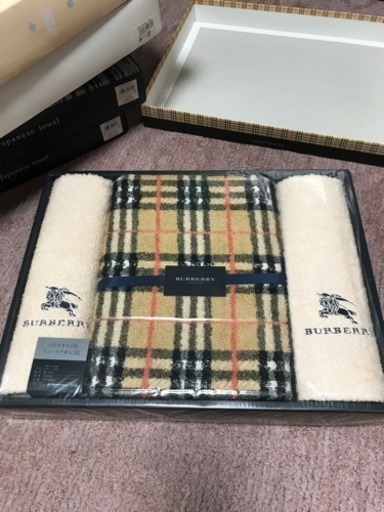 バーバリー バスタオルセット 新品