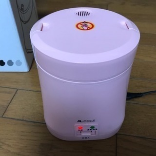 AL COLLE 【 2膳用(1.5合) ミニ炊飯器】 ミニライスクッカー ピンク ARC-103/Pの画像