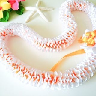 オンライン☆やさしいリボンレイ講座【プルメリア】の画像