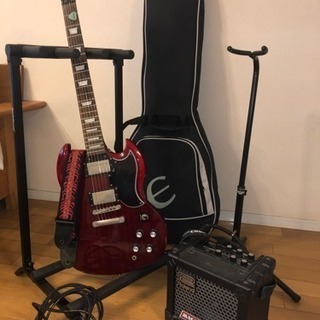 ギター (Epiphone SG) + Roland Cube