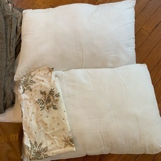 無料 0円 タオルケット シーツ 枕 クッションカバー 座布団カバー などセットの画像