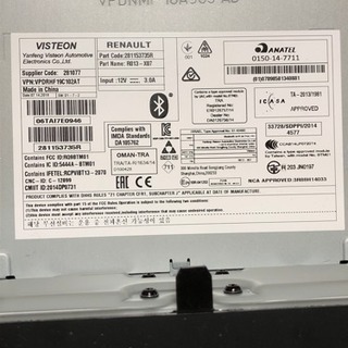 ルノー トゥインゴ ラジオチューナーの画像