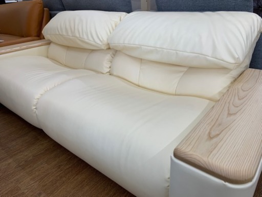 ソファ  リクライニングソファ ホワイト USED品