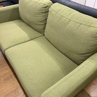 ソファ 2人掛け グリーン USED品