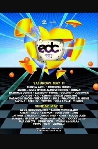 EDC チケット 2日通し券