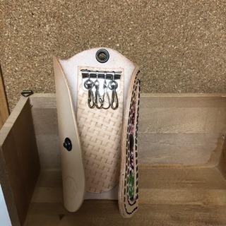 レザークラフトキーケース本革の画像