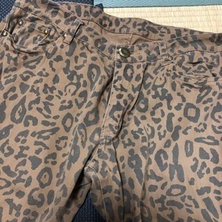 大きいサイズ★ヒョウ柄パンツw80の画像