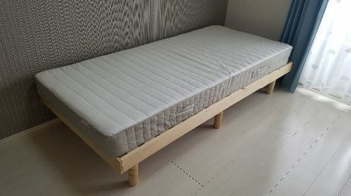 すのこベッド　マットレス　シングル