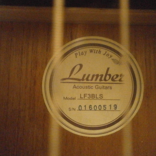 アコースティックギター　Lumber LF3 BLS の画像
