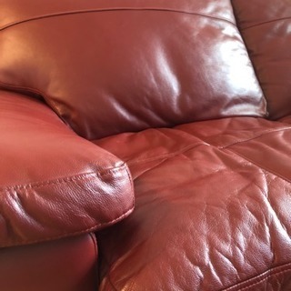 3人掛けソファ 牛革の画像
