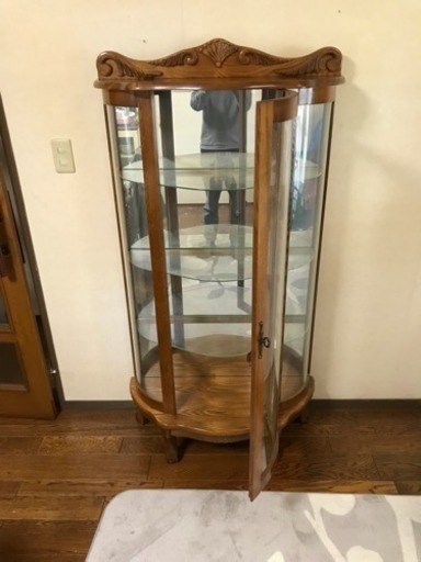 ★★★アンティーク調木製ミラーショーケース★★★