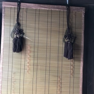御簾   室内用すだれ  二枚あります。レトロ アンティークの画像