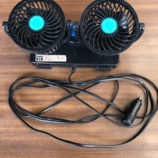 cft-01 ツインカーファン シガーソケットから電源をとる車内...
