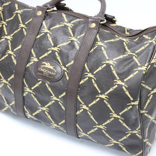 223) LONGCHAMP/ロンシャン 【ボストンバッグ】 レ...