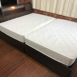 【送料無料】ダブルサイズベッド マットレスセット