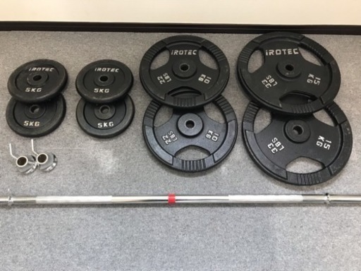 【i ROTEC】ベンチプレス80kgセット 値下げしました