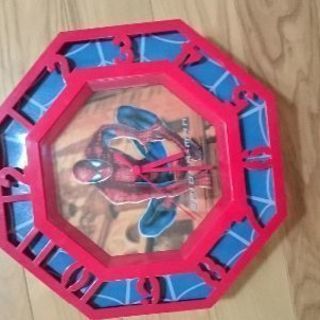 R2-D2.スパイダーマン壁掛け時計3点の画像