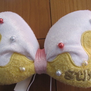 非売品☆ 新品・タグ付き■ ユニベア ８周年記念 ケーキ風 リボン■プリン■ディズニーストア■シェリーメイ ステラルーの画像