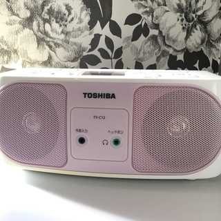 TOSHIBA東芝CDラジオ(TY-C12) ＣＤ付ラジカセ稼働品