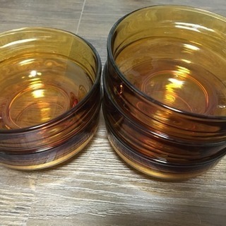 ガラスの食器 5個 無料 取引中