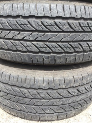 値下げ！ランクル プラド等 社外アルミ付 バリ溝 265/70R16 4本セット