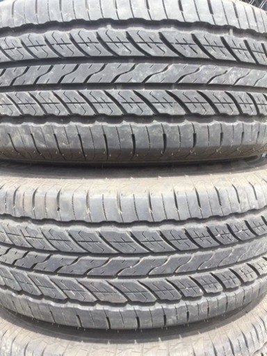 値下げ！ランクル プラド等 社外アルミ付 バリ溝 265/70R16 4本セット