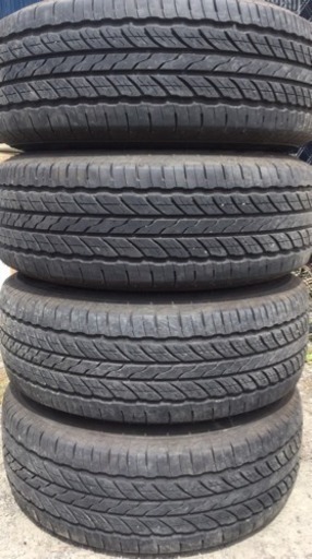 値下げ！ランクル プラド等 社外アルミ付 バリ溝 265/70R16 4本セット