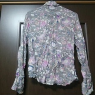 ☆美品☆ 綿100% ブラウス（ベージュグレー）の画像