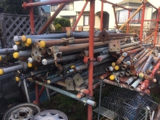 単管パイプ -USED- 1～5m 計約90本