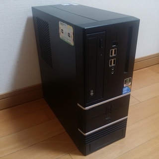 Windows10 SSD + HDD搭載 コンパクト型デスクト...