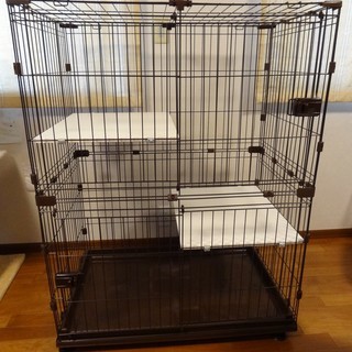 【決定済】猫 キャットゲージ　アイリスオーヤマ製コンビネーション...