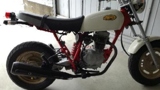 エイプ100 キレイ赤フレーム現車確認歓迎近県配送可能 (SCR) 鹿島