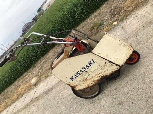 kawasaki カワサキ c-11 耕運機 管理機 溝掘機 動作品 管理番号42903
