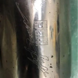 オデッセイ RB1 アブソルート用 HKSハイパワー409マフラー 曲りありますの画像