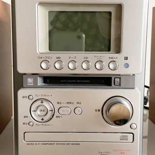 【値下げ】SONY ソニー MD搭載オールインワン コンポ CMT-M35WM シルバーの画像