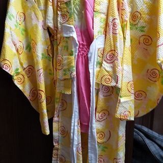 子供用 女の子用 80㎝位 浴衣 ゆかたの画像