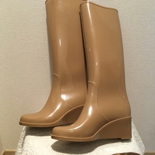 お値下げ！長靴(S)・ロング・ベージュ・ヒール