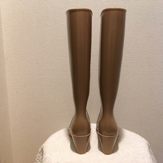 お値下げ！長靴(S)・ロング・ベージュ・ヒールの画像