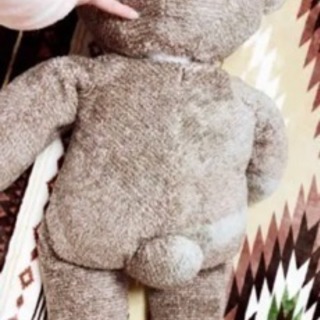 【クリーニング済み】明日まで！！テディーベア☆大きなくまのぬいぐるみの画像