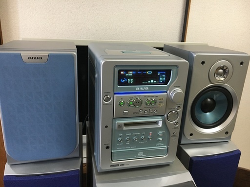 アイワ(AIWA) コンポ XR-MD510 無傷・美品　最近復活気味のカセットも完動です。