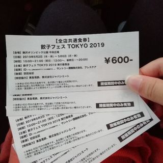 餃子フェス食券