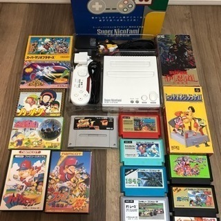 スーパーファミコン & ファミコン 両対応互換機 & ソフト16個