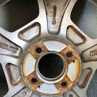 購入者決定　軽自動車　アルミホイール　16インチ　ジャンク扱い　リメイクにいかがでしょうか？の画像