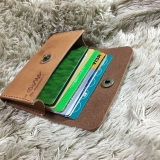 13、革のカード(名刺)ケース製作教室の画像