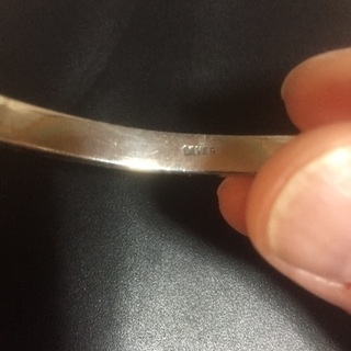(配送対応可能) シルバー925  平打ちバングルの画像