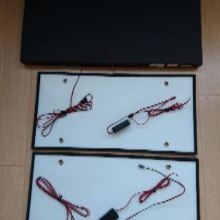 字光式LEDナンバープレート大型車専用前後二枚セット12V24V...